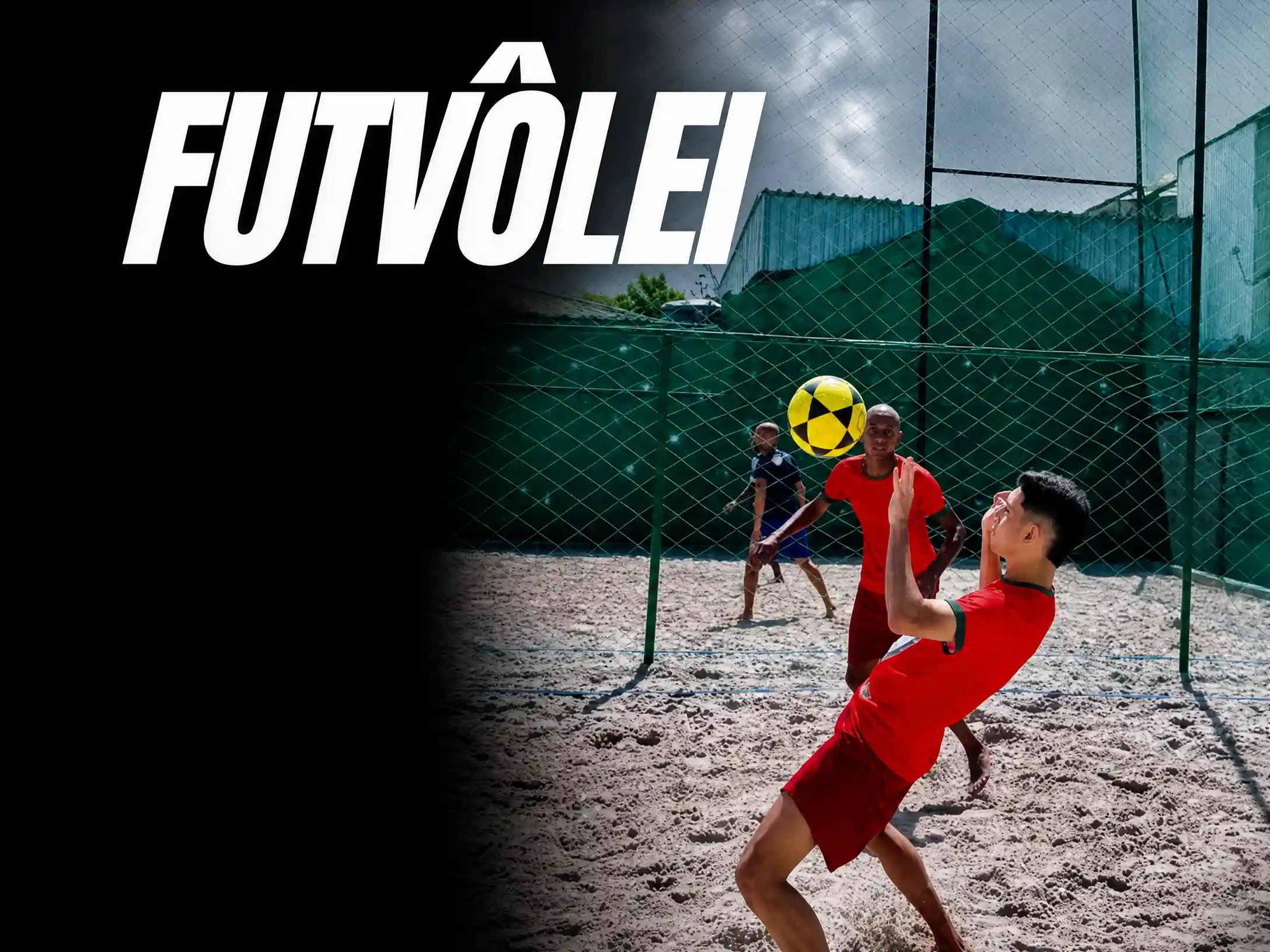 Imagem representativa de futevôlei na arena